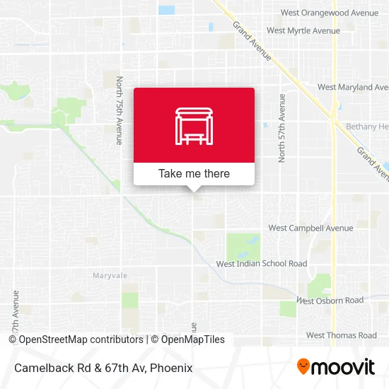 Mapa de Camelback Rd & 67th Av