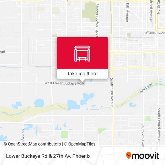 Mapa de Lower Buckeye Rd & 27th Av