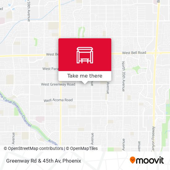 Greenway Rd & 45th Av map