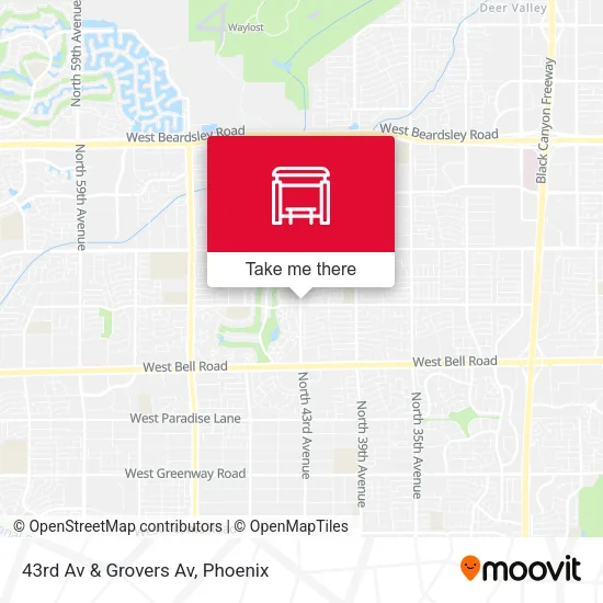 43rd Av & Grovers Av map