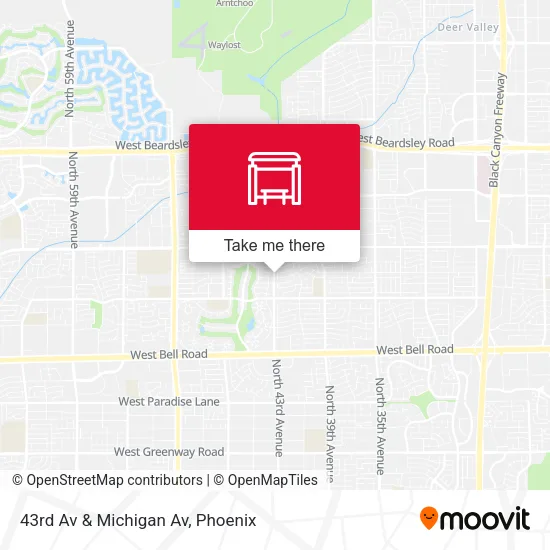 43rd Av & Michigan Av map
