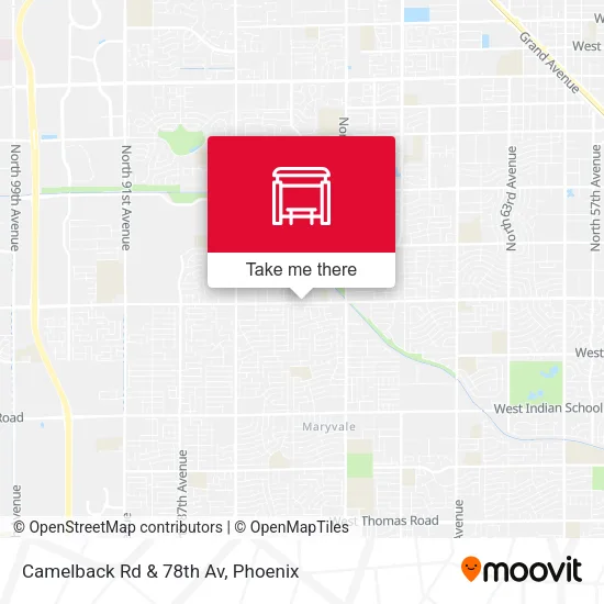 Camelback Rd & 78th Av map
