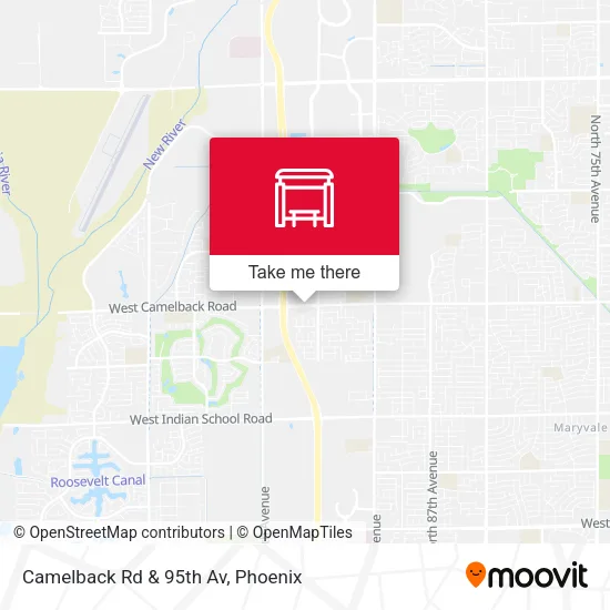 Mapa de Camelback Rd & 95th Av