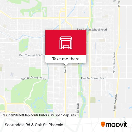 Mapa de Scottsdale Rd & Oak St