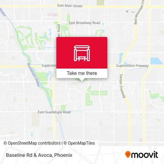 Baseline Rd & Avoca map