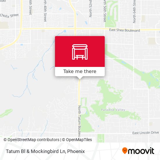 Mapa de Tatum Bl & Mockingbird Ln
