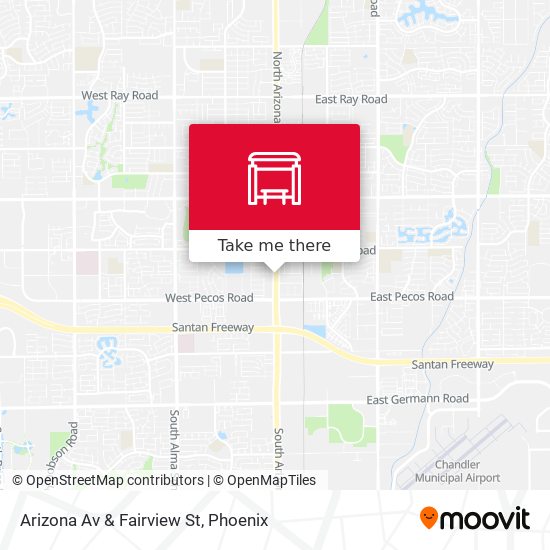 Mapa de Arizona Av & Fairview St