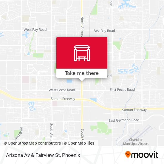Mapa de Arizona Av & Fairview St