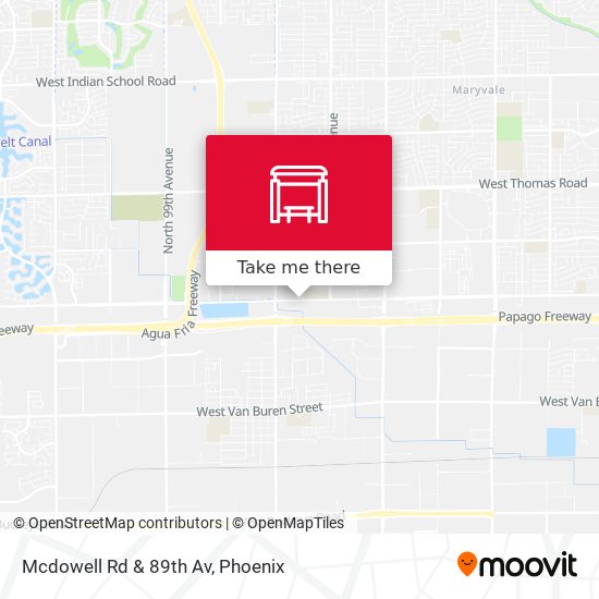 Mapa de Mcdowell Rd & 89th Av