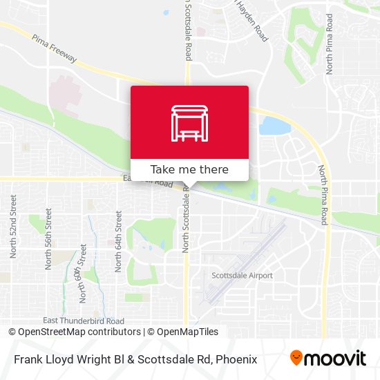 Frank Lloyd Wright Bl & Scottsdale Rd map