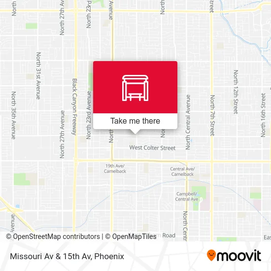 Missouri Av & 15th Av map