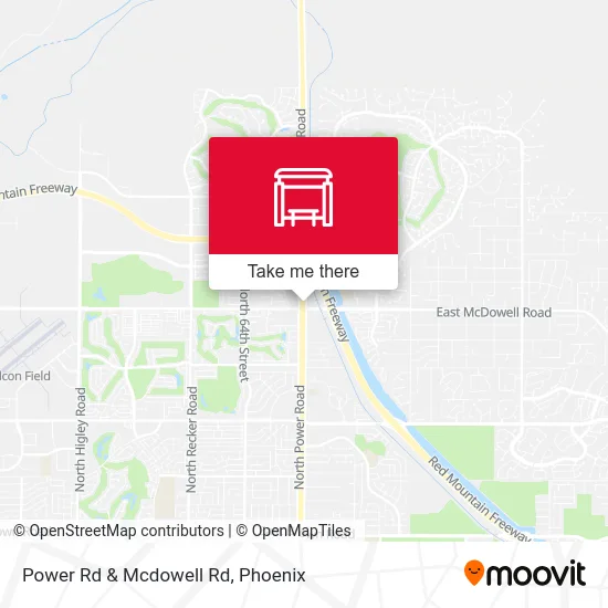 Power Rd & Mcdowell Rd map