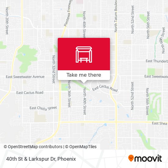 40th St & Larkspur Dr map