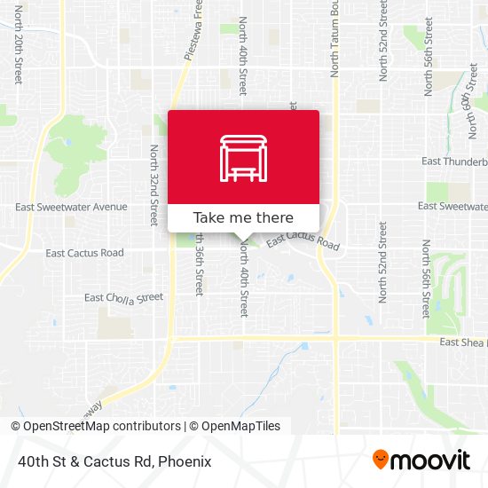 Mapa de 40th St & Cactus Rd