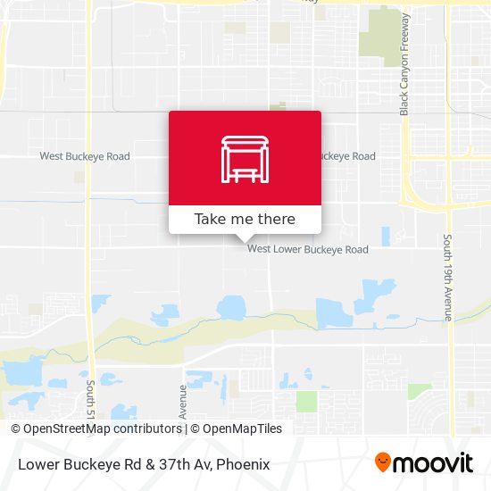 Lower Buckeye Rd & 37th Av map