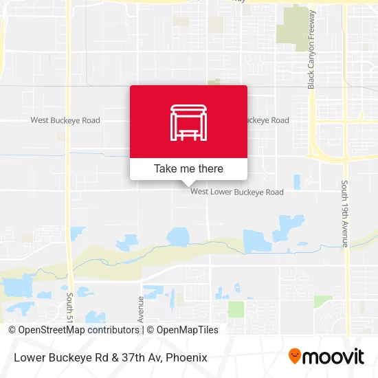 Lower Buckeye Rd & 37th Av map