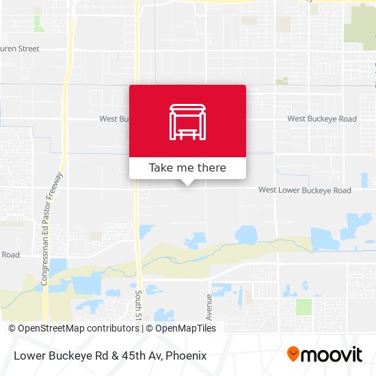 Lower Buckeye Rd & 45th Av map