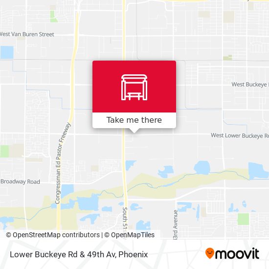 Lower Buckeye Rd & 49th Av map