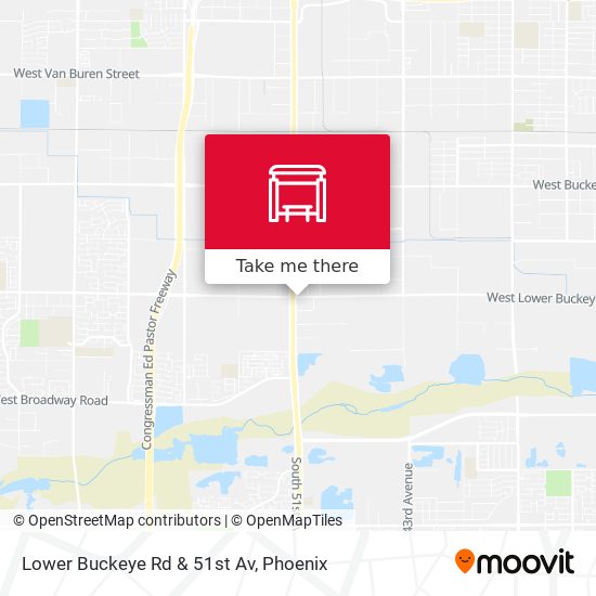 Lower Buckeye Rd & 51st Av map