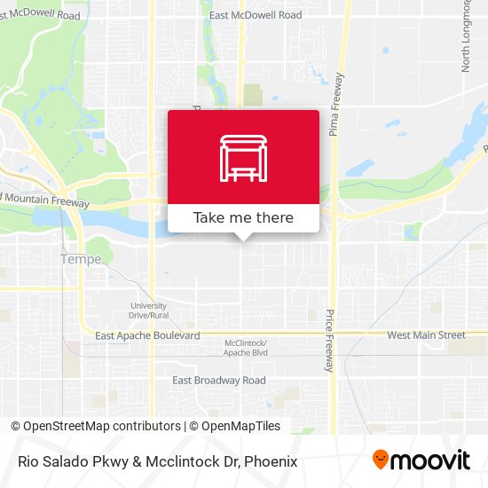 Mapa de Rio Salado Pkwy & Mcclintock Dr
