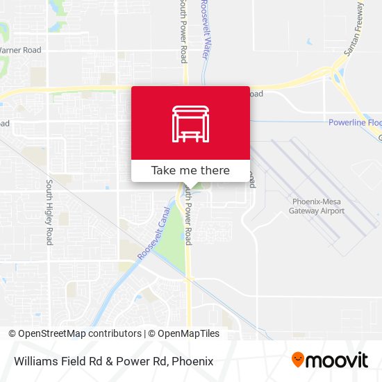 Mapa de Williams Field Rd & Power Rd