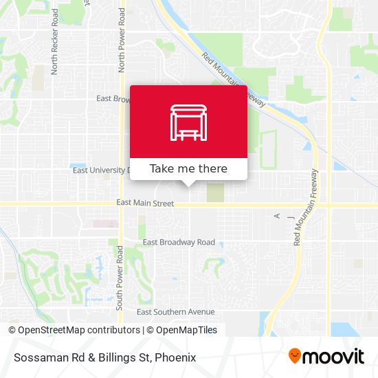Sossaman Rd & Billings St map