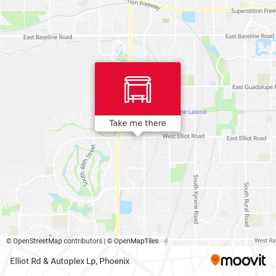 Elliot Rd & Autoplex Lp map