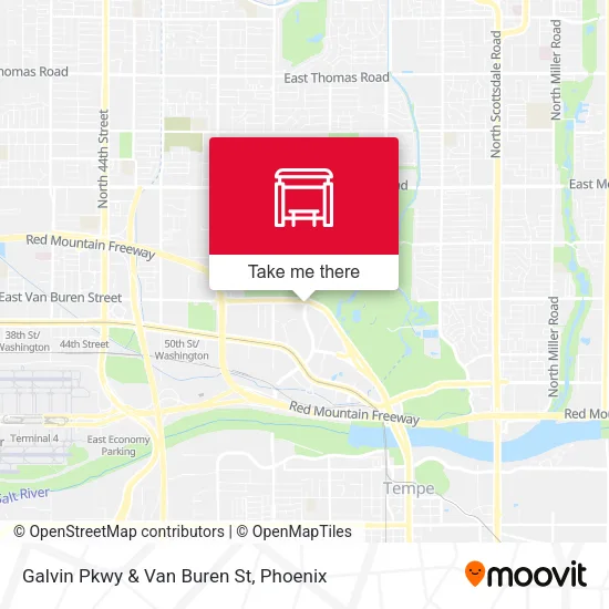 Galvin Pkwy & Van Buren St map