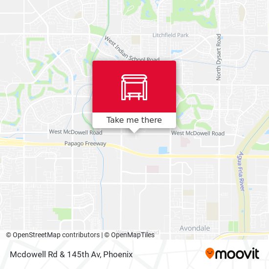 Mcdowell Rd & 145th Av map