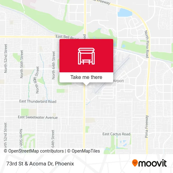 73rd St & Acoma Dr map