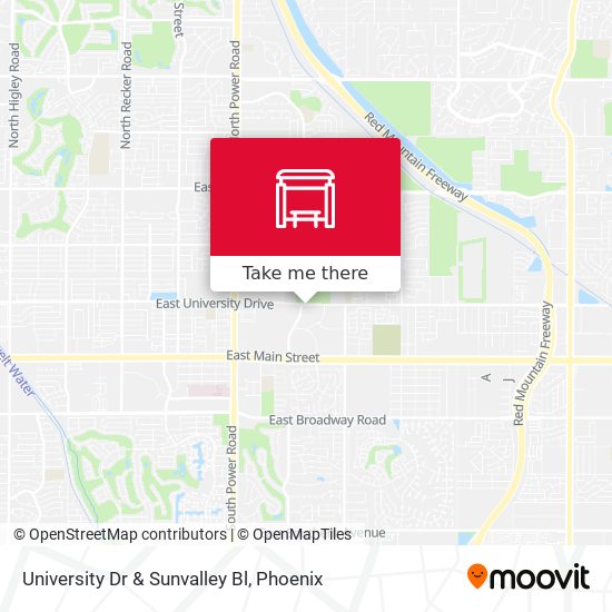 University Dr & Sunvalley Bl map