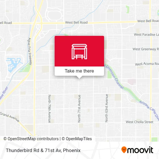 Thunderbird Rd & 71st Av map