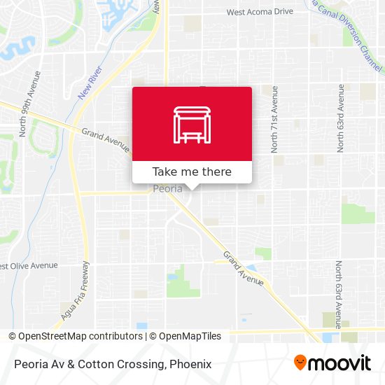 Mapa de Peoria Av & Cotton Crossing