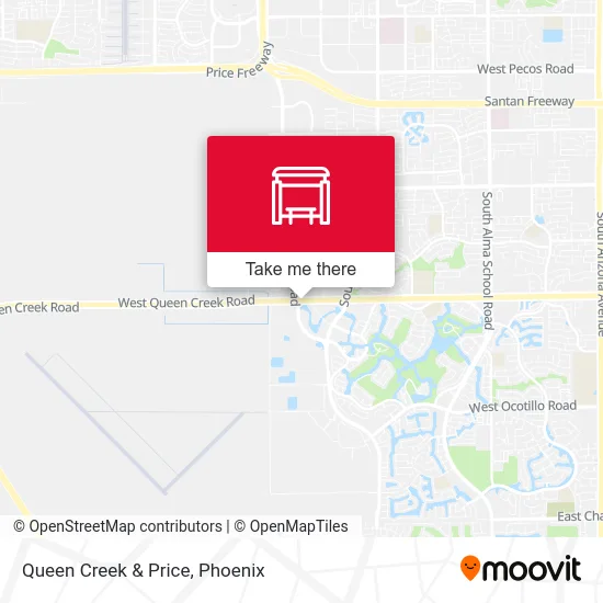 Queen Creek & Price map