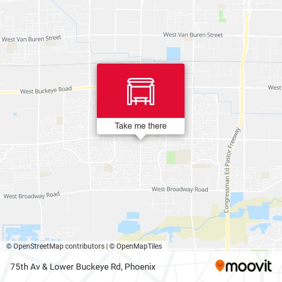 75th Av & Lower Buckeye Rd map