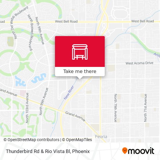 Mapa de Thunderbird Rd & Rio Vista Bl