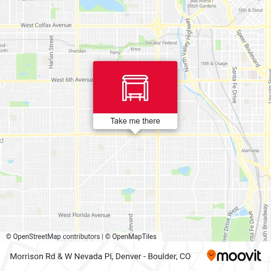 Morrison Rd & W Nevada Pl map