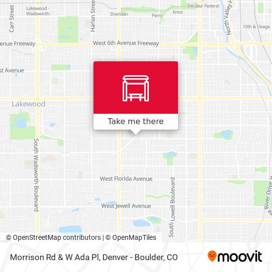 Morrison Rd & W Ada Pl map