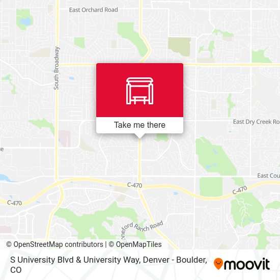 S University Blvd & University Way map