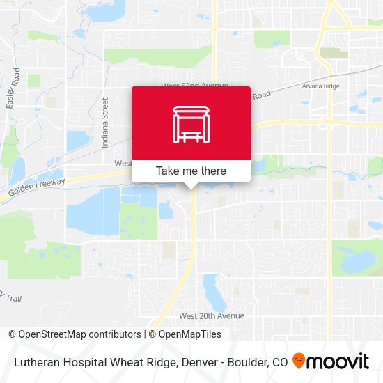 Lutheran Hospital Wheat Ridge map