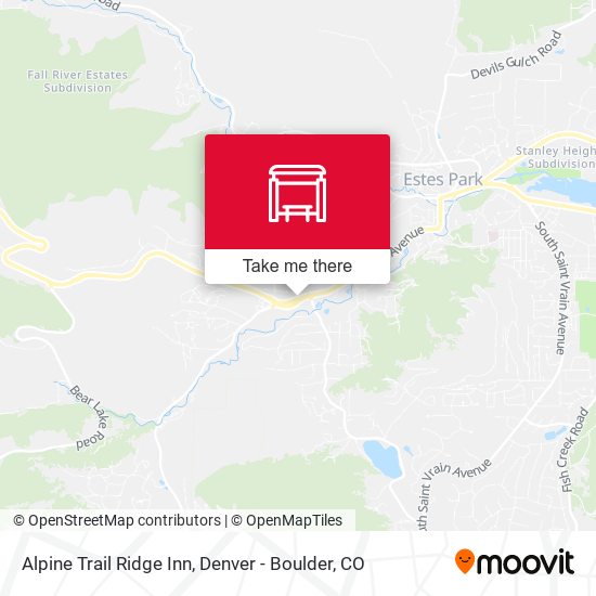 Alpine Trail Ridge Inn map