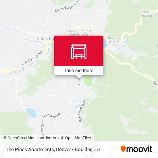 The Pines Apartments map