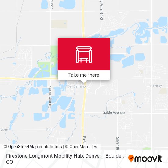 Firestone-Longmont Mobility Hub map