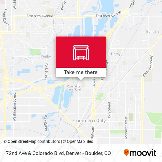 72nd Ave & Colorado Blvd map