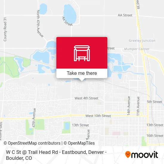 W C St @ Trail Head Rd - Eastbound map