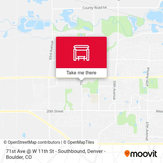 71st Ave @ W 11th St - Southbound map