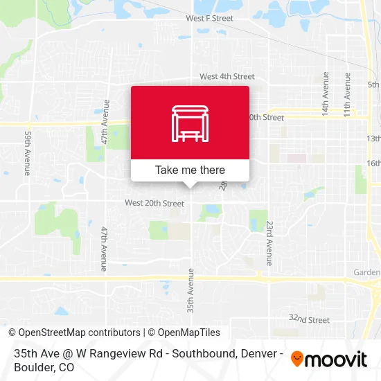 35th Ave @ W Rangeview Rd - Southbound map