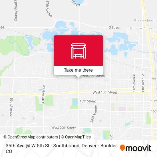 35th Ave @ W 5th St - Southbound map