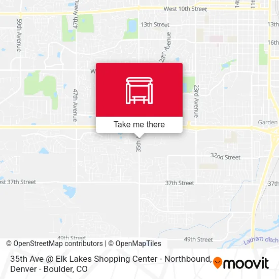 35th Ave @ Elk Lakes Shopping Center - Northbound map
