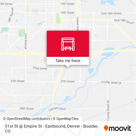 31st St @ Empire St - Eastbound map